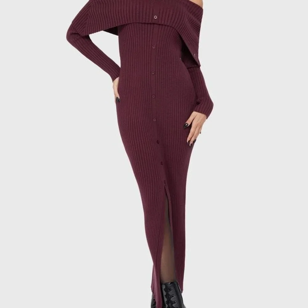 killstar purple dress The Hollow Embroidered Mini Dress [Purple]
